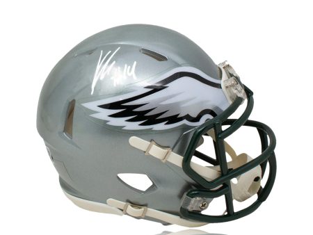 Kenneth Gainwell Philadelphia Eagles Autographed Flash Full-Size Helmet Online now