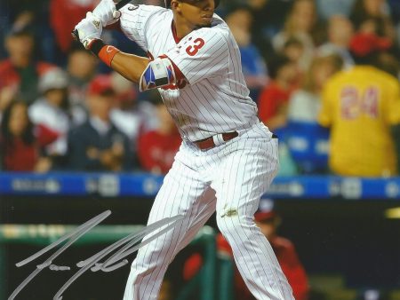 Aaron Altherr At-Bat Autographed Philadelphia Phillies 16  x 20  Baseball Photo For Cheap