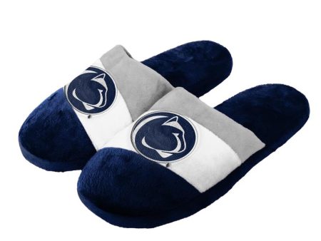 Penn State Nittany Lions Colorblock Slide Slippers Fashion