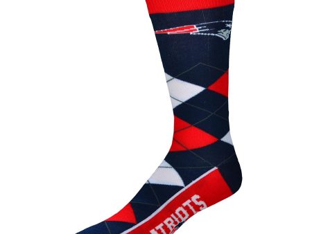 New England Patriots Men s Argyle Lineup Socks Online Hot Sale