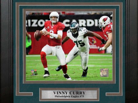 Vinny Curry in Action Philadelphia Eagles Framed Football Photo Online Sale