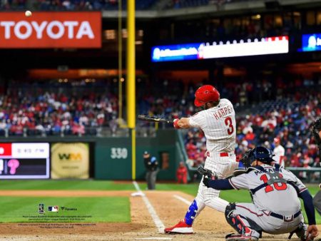 Bryce Harper Home Run Swing Philadelphia Phillies 8  x 10  Baseball Photo Cheap