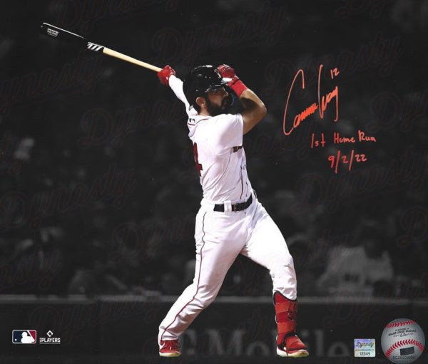 Connor Wong Boston Red Sox Autographed 16x20 Spotlight Photo Inscribed 1st Home Run with Date Sale