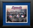 MLB Baseball Photo Picture Frame Kit - Tampa Bay Rays (Blue Matting, White Trim) Online now