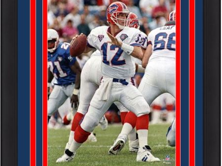 Jim Kelly v. New England Buffalo Bills 8  x 10  Framed Football Photo Sale