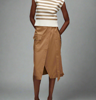 Veronica Beard MADELINE SKIRT- ACORN Hot on Sale