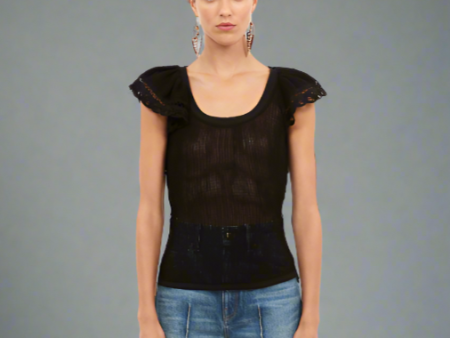 Ulla Johnson Miriam Top- Black Hot on Sale