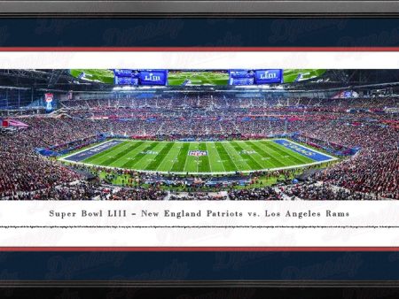 New England Patriots Super Bowl LIII Blakeway Framed Football Stadium Panorama For Sale