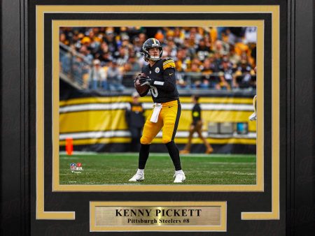 Kenny Pickett in Action Pittsburgh Steelers 8  x 10  Framed Football Photo Online Sale