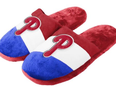 Philadelphia Phillies Colorblock Slide Slippers on Sale