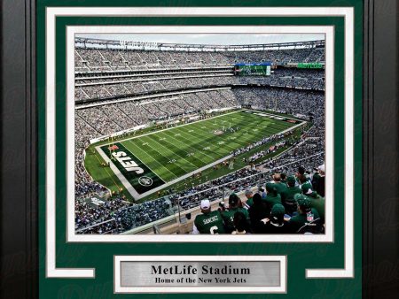 New York Jets MetLife Stadium Aerial View 8  x 10  Framed Football Photo on Sale