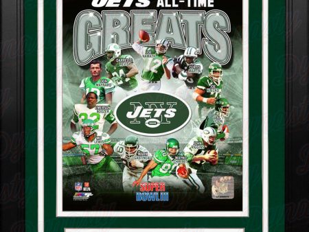 New York Jets All-Time Greats 8  x 10  Framed Football Photo on Sale