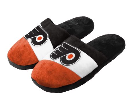 Philadelphia Flyers Colorblock Slide Slippers Cheap