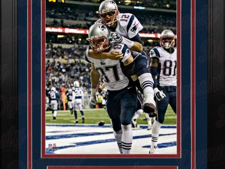 Tom Brady & Rob Gronkowski New England Patriots 8  x 10  Framed Football Photo Cheap