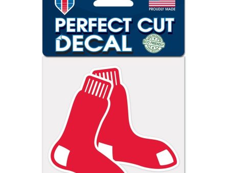 Boston Red Sox 4  x 4  Decal (Sox Logo) Sale