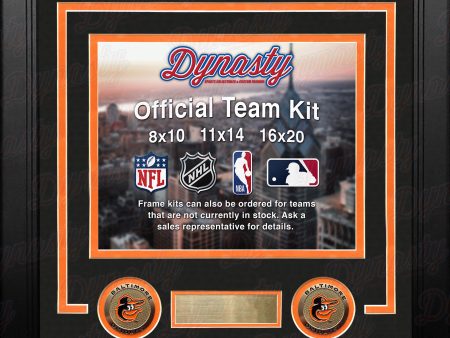 Baltimore Orioles Custom MLB Baseball 8x10 Picture Frame Kit (Multiple Colors) For Sale