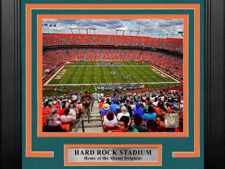 Miami Dolphins Hard Rock Stadium 8  x 10  Framed Football Photo Sale