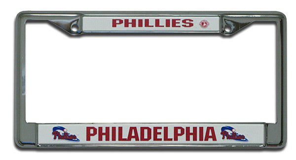 Philadelphia Phillies MLB Baseball Chrome License Plate Frame Online Sale