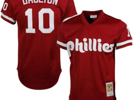 Darren Daulton Philadelphia Phillies Mitchell & Ness Maroon 1991 Batting Practice Jersey Online Hot Sale