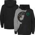 Boston Celtics Youth Unrivaled Split Pullover Hoodie - Heather Gray Black Sale