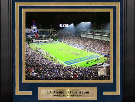 Los Angeles Rams LA Memorial Coliseum NFL Football 8  x 10  Framed and Matted Stadium Photo Sale