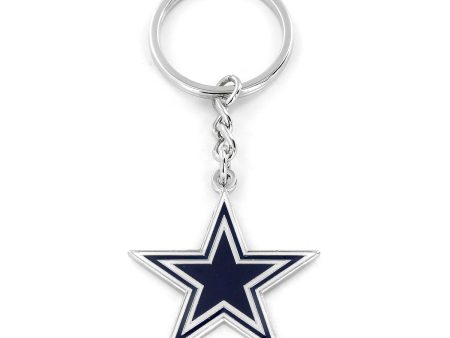 Dallas Cowboys Metal Logo Keychain Fashion