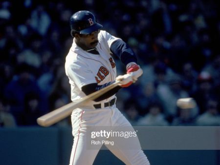 Jim Rice Boston Red Sox Hit at Fenway Park MLB Photo For Sale