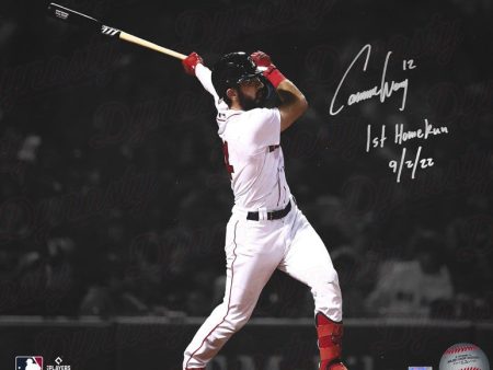 Connor Wong Boston Red Sox Autographed 16x20 Spotlight Photo Inscribed 1st Home Run with Date Sale