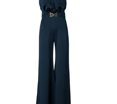 Silvia Tcherassi Kaede Jumpsuit- Navy For Discount